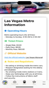 Las Vegas Guide and Subway map screenshot 3