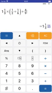 Fraction Calculator - Math Cal screenshot 0