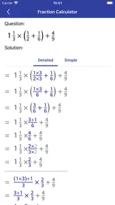 Fraction Calculator - Math Cal screenshot 1