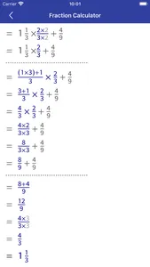 Fraction Calculator - Math Cal screenshot 2