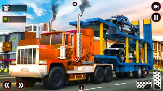 Patrol Police Car Transport 3D screenshot 0