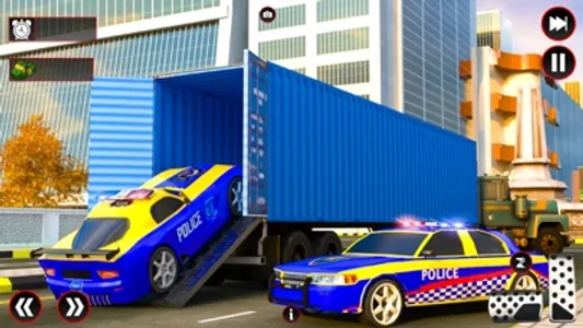 Patrol Police Car Transport 3D screenshot 1