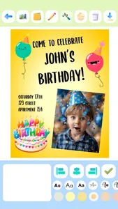 Birthday party invitation for screenshot 3