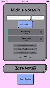 Nosy - Aroma Calculator screenshot 2