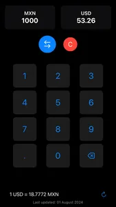 Pesos to Dollars Conversionº screenshot 0