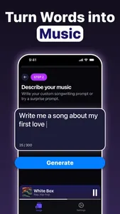 AI Song Generator : Vibe screenshot 1