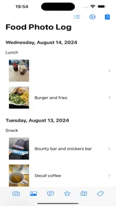 Food Photo Log screenshot 0