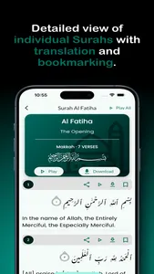 Quran Kareem:Audio,Translation screenshot 2
