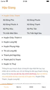 Quy hoạch Hậu Giang screenshot 0