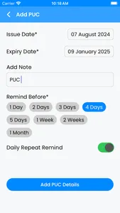 PUC Reminder - Vehicle Health screenshot 3