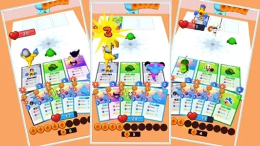 怪獸卡片堆疊對戰攻守兼備布局 screenshot 0