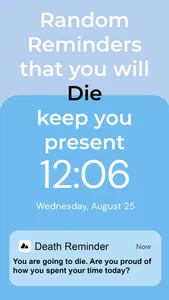 Death Reminder App screenshot 2