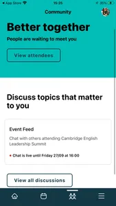 Cambridge English events screenshot 2