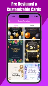 Birthday Card Maker - Ecards screenshot 1