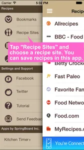 Recipebookmarks screenshot 1