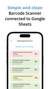 Barcode Scanner to GSheets screenshot 1