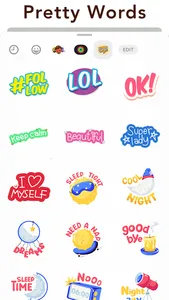 Pretty Words Text Stickers screenshot 1