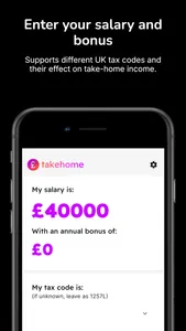 takehome: UK Take-Home Salary screenshot 3
