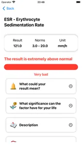 Blood Tests Results screenshot 3