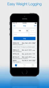Weight Log Plus screenshot 0
