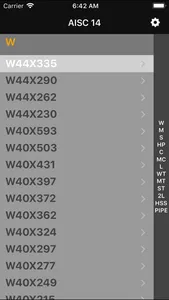 Steel Profiles AISC screenshot 0