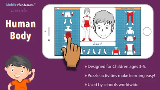 Human Body -Montessori Anatomy screenshot 0