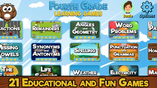 Fourth Grade Learning Games SE screenshot 0