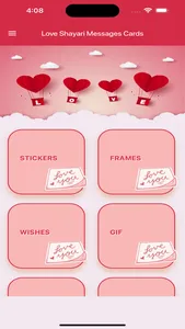 Love Shayari Messages Cards screenshot 0