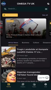 OMEGA TV UK screenshot 1