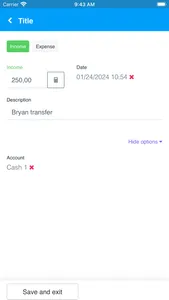 Cashbook Lite - Expense/Income screenshot 1