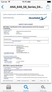 MSDS/TDS Library screenshot 2