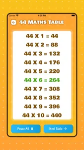 Maths Multiplication Table screenshot 4