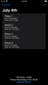 Poker Balance Calculator screenshot 1