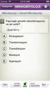 Tüm TUS Soruları - Mikrobiyoloji Lite screenshot 2