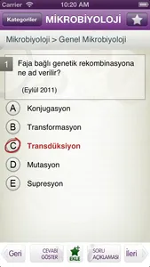 Tüm TUS Soruları - Mikrobiyoloji Lite screenshot 3