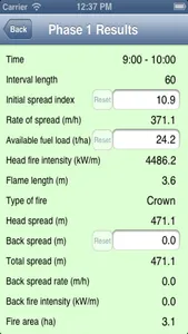 Fire Behaviour Calculator screenshot 1