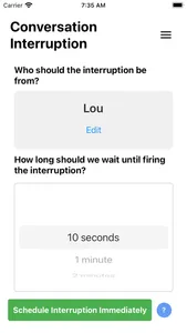 Conversation Interruption screenshot 1