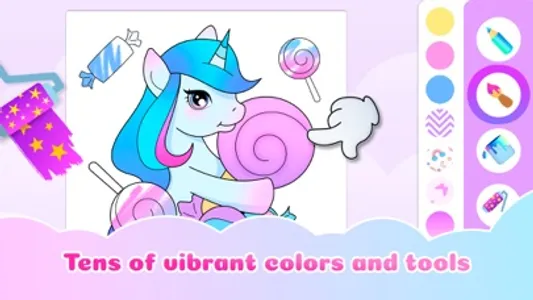 Coloring Book for Girl Unicorn screenshot 2