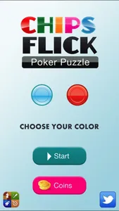 Chips Flick Poker Puzzle screenshot 0