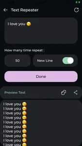 Text Repeater - Retext Message screenshot 2