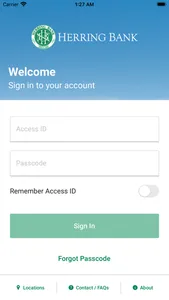 Herring Bank Mobile Banking screenshot 1