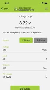 Electrician Calculator Pro screenshot 2