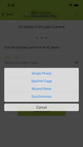 Electrician Calculator Pro screenshot 3