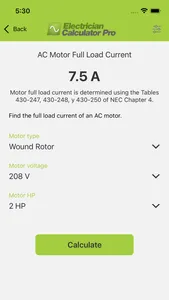 Electrician Calculator Pro screenshot 4
