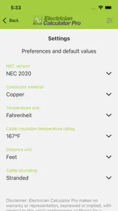 Electrician Calculator Pro screenshot 5