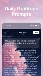 Gratitude Daily Journal, Diary screenshot 1