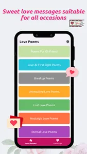 Love Poems - Romantic Messages screenshot 0