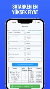 Altınım - Altın Fiyat Takibi screenshot 0