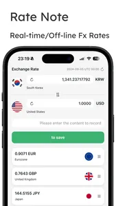 Rate Note - Real-time, Offline screenshot 1