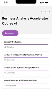 Business Analysis School screenshot 1